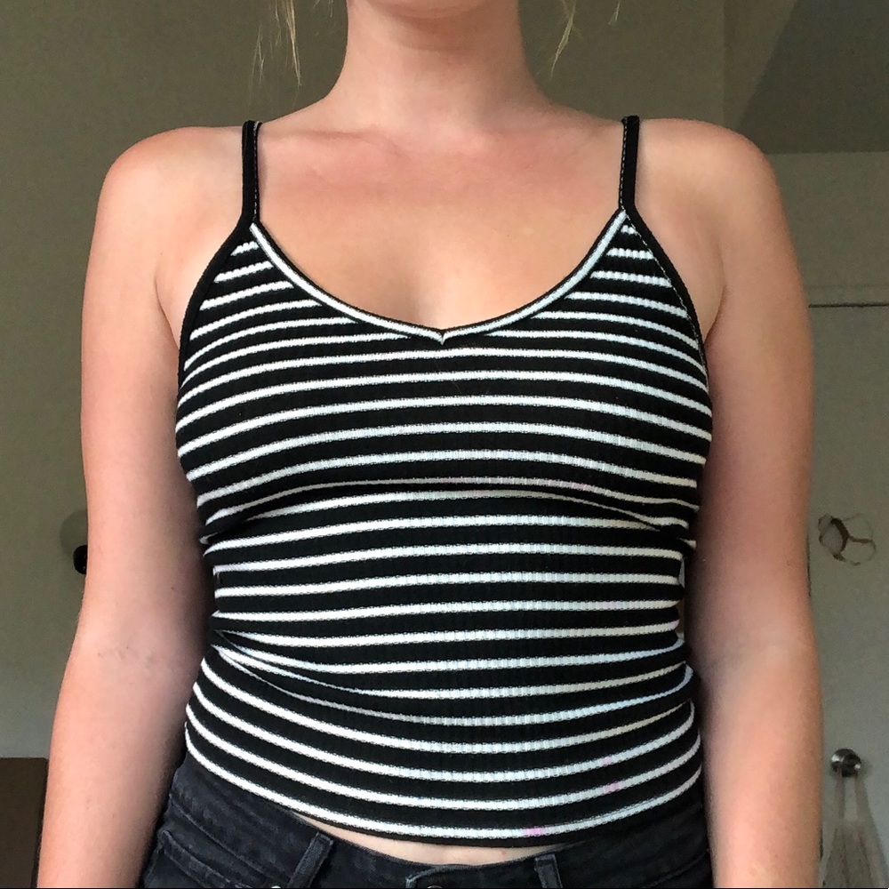 MINDCODE Striped Tank Top